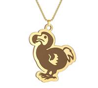 Hao Wu Xuan Rope chain Extinct Dodo Bird Rubber Animal Necklace For Women synthesis Boho Jewelry Pendant Necklace Gift gift