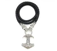 Hao Wu Xuan Rope chain Nostalgia Hammer Raven Talisman Amulet Teen Wolf Triskele Trinity Symbols Viking Dragon Necklace gift