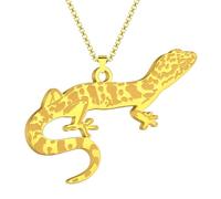 Hao Wu Xuan Rope chain Tiny Punk Animal Gecko Charm Necklace Women Men synthesis Jewelry Vintage Pendant Necklace Gift gift