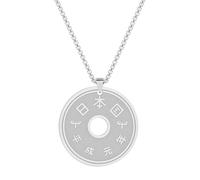 Hao Wu Xuan Rope chain yellow 5 Yen vogue Pendant Necklace For Women Men synthesis Country Lucky Jewelry Medallion Vintage Necklace gift