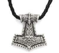 Hao Wu Xuan 's Hammer Mjolnir Pendant Mens Axe Necklace Vikings Scandinavian Runes Odin Amulet Norse Mythology Jewelry Gift
