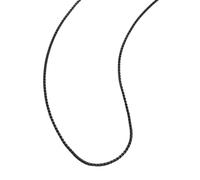 Hao Wu Xuan Sale StainlessBlack Color 2-3MM Square Pearl Box Link Chain Necklace For Women Men Accessories Jewelry Gift