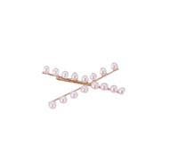 Hao Wu Xuan Selling High-end Cross Pearl Clip with Ins Edge Clamp and Bangs for Women in Europe and America