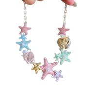 Hao Wu Xuan Shell Necklace Seaside Style Sea Star Beads Neck Chain Handmade Bohemian Jewelry Accessories Girls