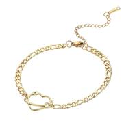 Hao Wu Xuan Stainless Steel Heart Planet Bracelets for Women Girl Chain Pulsera Thanksgiving Jewelry Party Gift