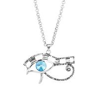 Hao Wu Xuan The Eye of Horus Necklaces Pendants Retro Gods Of Egypt Necklace Pattern Pendant for Men Women Alloy Jewelry