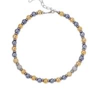 Hao Wu Xuan Thin Bamboo Choker Necklace Women Men Trend Resin Tube Round Bead Stackable Necklace HipHop Jewelry Party