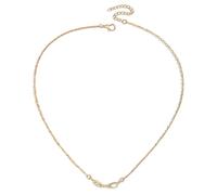 Hao Wu Xuan Tiny Infinity Crystal Pendant Necklaces For Women Choker Lucky Number Eight Geometric Gold/Silver Color Long Chain Necklace