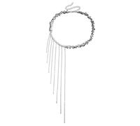 Hao Wu Xuan Trend Wedding Party Jewelry Irregular Imitation Pearl Choker Necklace For Women Elegant Tassels Chain Pendant Necklaces Gift