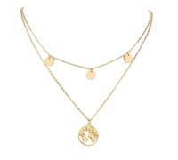 Hao Wu Xuan Unique 2025 Fashion World Map Necklace, Earth Day Multilayer Pendant Jewelry for Women