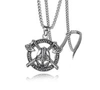Hao Wu Xuan Viking warrior helmet necklace