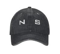 Hao Wu Xuan Vintage Black Cotton Baseball Cap - Unisex Adjustable Investigative Service Cap Baseball Cap Black