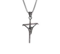 Hao Wu Xuan Vintage Cross Pendant Necklace Men and Women Prayer Amulet Jewelry