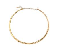 Hao Wu Xuan Vintage Iron Torques Choker Necklace for Women Goth Gd Cor Smooth Adjustable Chain Fashion Jewelry Steampunk