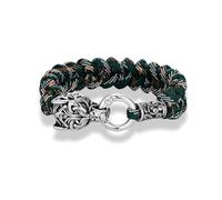 Hao Wu Xuan Vintage Norse Runes Celtic Wolf Survival Rope Bracelets Men Handmade Outdoor Stainless Steel Lanyard Wristband Vikings Jewelry