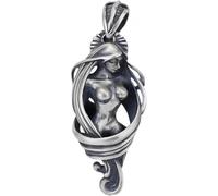 Hao Wu Xuan Vintage Punk Mythology Style Angel Goddess Pendant Necklace for Men Women Classic Mysterious Souvenir Jewelry