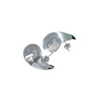 Hao Wu Xuan Vintage Transparent Resin Large Earrings Clear Water Drop Elegant Chunky Jewelry Gift for Women French 2024