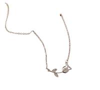 Hao Wu Xuan Vintage Tulips Flower Necklace for Women Luxury Chain Clavicle Gift Jewelry Collar Femme Pendants Necklaces