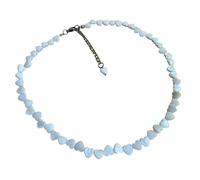 Hao Wu Xuan Vintage White Natural Heart-shaped Shell Chain Necklace For Women Female Boho Fashion Simple Choker Sandy Beach Jewelry Gift