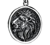 Hao Wu Xuan Wild Lion Men Necklaces 316L Stainless Steel Animal King Palm Print Pendants Chains Rock Punk for Friend Male Jewelry Best Gift