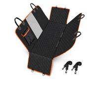 Hao Zhu Dog Car Seat Cover with Visual Window 135 x 139 cm Black & Orange