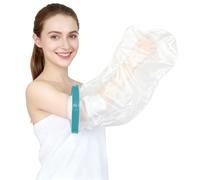 Hao Zhu Waterproof Arm Cover for Shower | Reusable Cast Cover Waterproof Protector for Arms, Legs, Plaster & Wounds | Limbo Waterproof Protector | Transparent (34x65cm)