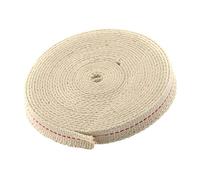 Haobase 1 Roll Lamp Wick, Flat Cotton Wick, Oil Lantern Wick, Stitch Oil Lamp Wick with Red Stitch for Lighting, 1/2 Inch 2 M/6.5 Feet (M1.2)