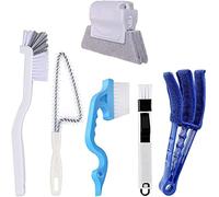 Haobase 6Pcs Window Cleaning Brush Set, Home Deep Cleaning Tool Kit for Groove, Track, Sill, Gap, Baseboard, Blinds