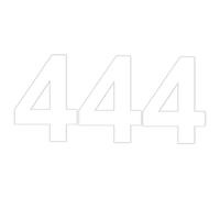 Haobase Pack of 3 Plain White Bin Number 0-9 - Adhesive Waterproof and UV-Resistant Vinyl Stickers - About 12 * 18 cm (4)