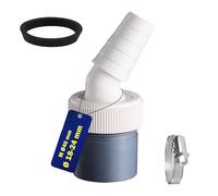 HAOBIN Adapter for Washing Machine Drain Pipe and Dishwasher Drain Pipe with Outlet for 40 mm Tube and Inlet 18-24 mm Male Connection Washing Machine Socket to Connect Washing Machines and Dishwashers