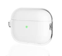 Haobobro Crystal Series Clear Case for AirPods Pro 3 - TPU Transparent Protective Case with Carabiner - Shockproof, Drop-Proof, Soft Case Compatible with AirPods Pro 3rd Generation - Transparent