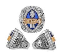 haobook 2024 Fantasy Football Championship Ring w/Wooden Boxes Rugby FFL League Champion Rings Souvenir Gifts for Fan Friend Office Cabinets Ornaments,13#