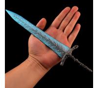 haobook Elden Dark Moon Greatsword 11.8 In Straight Sword Action Figure Gift Box with Display Stand for Game Lovers, Adults & Teens