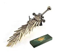 haobook Elden Ring Grafted Blade Greatsword Replica - 11.8" Full-Metal Game Prop Sword with Display Stand Collectible Cosplay Desk Decor & Gift for Gamers