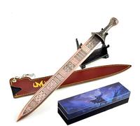 haobook Elden Ring Regalia of Eochaid Full-Metal Sword Replica 11.8" - Gamer Collectible & Desk Display, Shadow of the Erdtree Premium Gaming Room Decor, Gift for Fans & Collectors