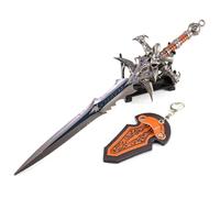 haobook Frostmourne Game Replica 11.8in Wow Sword of Arthas Wall-mounted version All-Metal Comes with A Display Stand Cosplay Collection for Game Lovers Home Deskt Decor