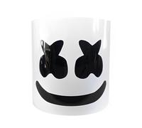 haobook Marshmallow DJ Mask, EVA Material, Unisex Children, Party Supplies, Music Festivals, Halloween, Cosplay Costumes