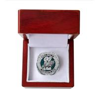 haobook Rugby 2025 Eagles Championship Ring Replica With Gift Box 59th Super Bowl Champion Collectable Rings Gifts for Fans Men Alumni & Collectors,9#