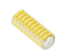 HAOCNC 10PCS 9MM 3D Embossing Tape Compatible With E101 12965 1540 1610 Manual Typewrite Label Maker DIY Tape Printer Supplies(Light Yellow)