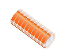 HAOCNC 10PCS 9MM 3D Embossing Tape Compatible With E101 12965 1540 1610 Manual Typewrite Label Maker DIY Tape Printer Supplies(Fluorescent Orange)