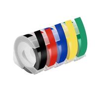 HAOCNC 5 Or 10 Pieces Embossing Tape Replacement For Label Tape Plastic 9mm Printer Ribbon 12965 1610 E101 Label Maker(5PK Mixed Set 1)