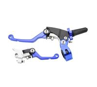 HAOCNC CNC Aluminum Clutch Brake Levers Compatible with Kayo T2 T4 T6 K2 K6 K6R KT250 Fits EXC EXCF SX SXF XC CRF Motorcycle Models(KTM Blue 2 Set)