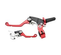HAOCNC CNC Aluminum Clutch Brake Levers Compatible with Kayo T2 T4 T6 K2 K6 K6R KT250 Fits EXC EXCF SX SXF XC CRF Motorcycle Models(KTM Red 2 Set)