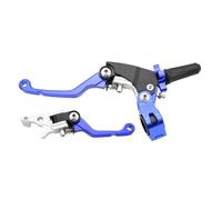 HAOCNC CNC Aluminum Clutch Brake Levers Compatible with Kayo T2 T4 T6 K2 K6 K6R KT250 Fits EXC EXCF SX SXF XC CRF Motorcycle Models(CQR Blue 2 Set)