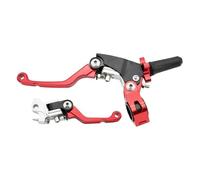 HAOCNC CNC Aluminum Clutch Brake Levers Compatible with Kayo T2 T4 T6 K2 K6 K6R KT250 Fits EXC EXCF SX SXF XC CRF Motorcycle Models(KL Red 2 Set)