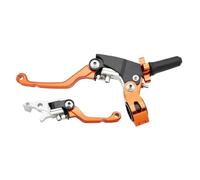 HAOCNC CNC Aluminum Clutch Brake Levers Compatible with Kayo T2 T4 T6 K2 K6 K6R KT250 Fits EXC EXCF SX SXF XC CRF Motorcycle Models(CQR Orange 2 Set)