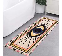 HAOCOO Spirit Eye Bath Rug Runner 2’x5’ Large Non-Slip VintageThrow Rugs Super Soft Velvet Creative Tribal Floor Carpet for Bedroom Living Room Nursery Decor