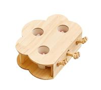 HaoCpetslian Wooden Whack-a-mole Interactive Cat Toy (3 Holes)