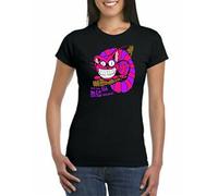 HAODI Cheshire CAT Glow in The Dark We're All mad T-Shirt.Unisex or Women's Fitted Te Mens Women T Shirt 100% Cotton(X-Large)