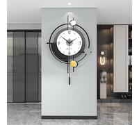 HAODING Modern Large Wall Clock, Non-Ticking Silent Quartz Clock, Creative Wall Clocks, Modern Home Decoration, Artwork Decor, Decoration Clock For Home Kitchen Living Room Bedroom Office 38 * 58cm